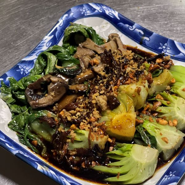 Wokchoy with Shiitake Mushrooms